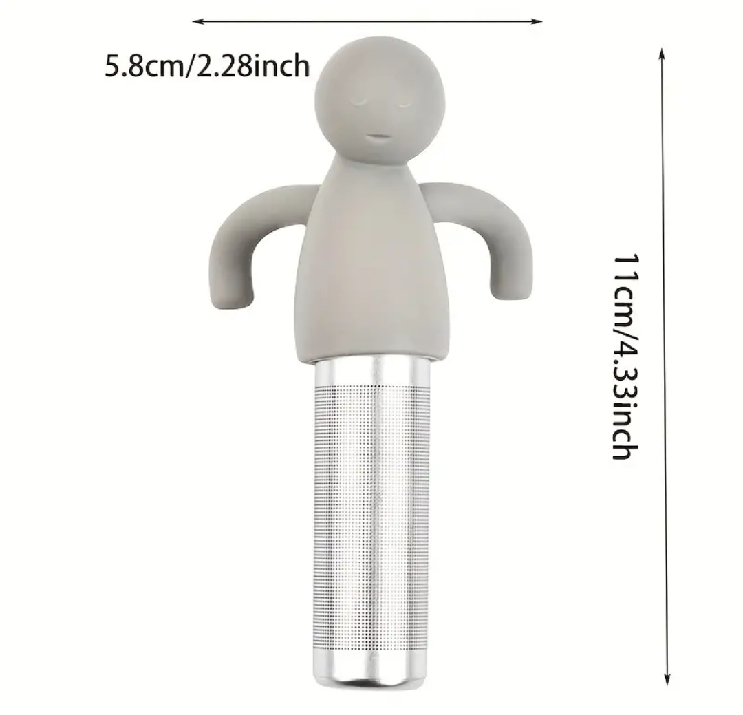 Stainless Steel Tea Infuser with Silicone Handle *RANDOM COLOR*